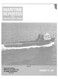 Maritime Reporter Magazine Cover Nov 15, 1981 - 