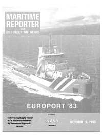 Maritime Reporter Magazine Cover Oct 15, 1983 - 