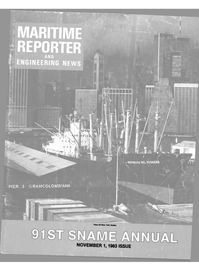 Maritime Reporter Magazine Cover Nov 1983 - 