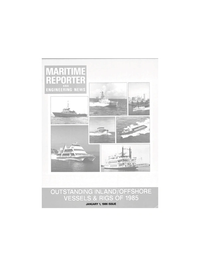 Maritime Reporter Magazine Cover Jan 1986 - 