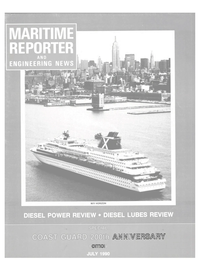 Maritime Reporter Magazine Cover Jul 1990 - 