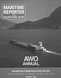 Maritime Reporter Magazine Cover Mar 1992 - 