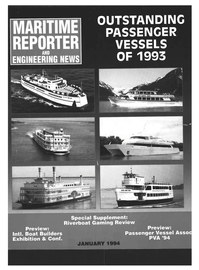 Maritime Reporter Magazine Cover Jan 1994 - 