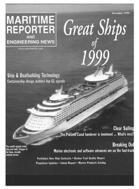 Maritime Reporter Magazine Cover Dec 1999 - 