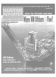 Maritime Reporter Magazine Cover Nov 2000 - 