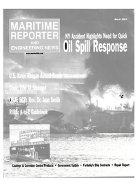 Maritime Reporter Magazine Cover Mar 2003 - 