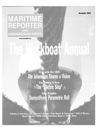 Maritime Reporter Magazine Cover Nov 2004 - The Workboat Annual