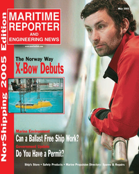 Maritime Reporter Magazine Cover May 2005 - Marine Enviroment Edition