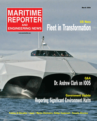Maritime Reporter Magazine Cover Mar 2006 - The Training & Education Edition