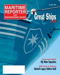 Maritime Reporter Magazine Cover Dec 2, 2006 - 