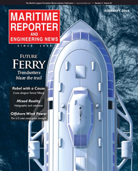 Maritime Reporter Magazine Cover Feb 2019 - Ferry Builders