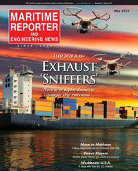 Maritime Reporter Magazine Cover May 2019 - Propulsion Annual - Green Marine Tech