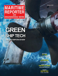 Maritime Reporter Magazine Cover Feb 2020 - Green Ship Technology