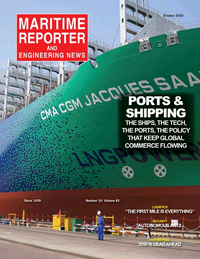 Maritime Reporter Magazine Cover Oct 2020 - Shipping & Port Annual