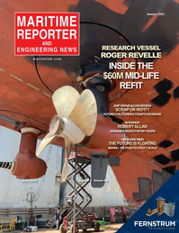 Maritime Reporter Magazine Cover Jan 2021 - The Ship Repair & Conversion Edition