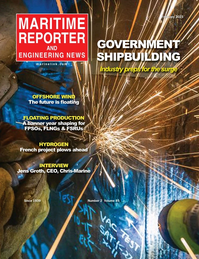 Maritime Reporter Magazine Cover Feb 2023 - Government Shipbuilding