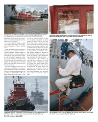 MN Jul-06#22  Here, Capt. Gus
Rankin on the Stacy McAllister keeps an eye
