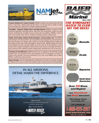 MN May-13#41  Solutions for Custom Vessels:  NAMJet?s product can pack two