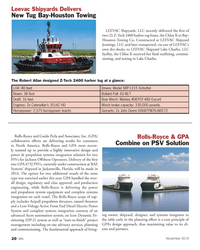 MN Nov-13#20  scope of sup- ply includes Azipull propulsion thrusters
