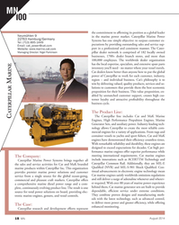 MN Aug-14#18  Company:
Caterpillar Marine Power Systems brings together