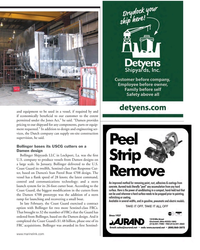 MN Apr-15#39  Cut-
ter, based on Damen’s Stan Patrol Boat 4708 design. The