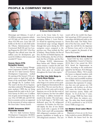 MN May-15#54  the 2014 
Seaway Opens 57th 
Betty Sutton said, “Marine transpor-
