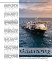 MN Aug-19#61  
in the bow along with two Azipull 
Oceaneering’s new multi-servi