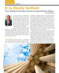 MN Sep-19#29  for Seaworthiness Claims.
By Larry DeMarcay
If you have been