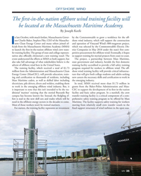 MN Jan-20#35  Maritime Academy. 
By Joseph Keefe
n late October, with much