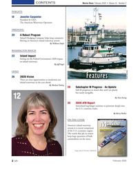 MN Feb-20#2 CONTENTS
Marine News  February 2020  •  Volume 31   Number