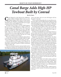 MN May-20#26 WHAT’S IN YOUR WORKBOAT?
Canal Barge Adds High-HP 
Towboat