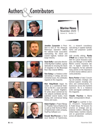 MN Nov-20#6 Authors   Contributors
&
Marine News 
November 2020
Volume