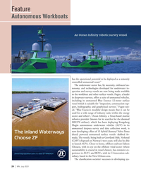 MN Jul-21#24  Kongsberg 
Hugin autonomous underwater vehicles (AUV) in its