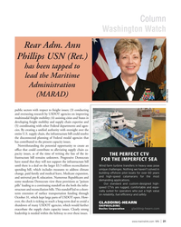 MN Nov-21#21 Column
Washington Watch
Rear Adm. Ann 
Phillips USN (Ret.