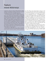 MN Mar-22#22 Feature
Inland Waterways 
comparison, during the Spring