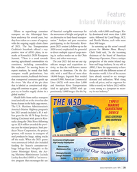 MN Mar-22#25 Feature
Inland Waterways
Efforts to supercharge container