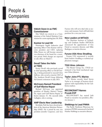 MN Mar-22#43 People &
Companies
Fuentes who will serve dual roles as