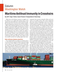 MN Apr-22#16 Column 
Washington Watch
Maritime Antitrust Immunity in