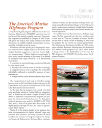 MN May-22#19 Column
Marine Highways
of about 95 miles, and the container-