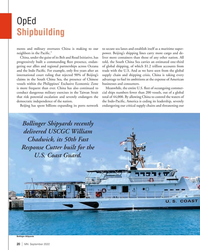 MN Sep-22#20 OpEd  
Shipbuilding 
ments and military overtures China is