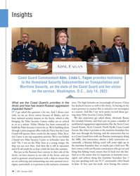 MN Oct-22#14  the 
Arctic and how has recent Russian aggression 
water presence