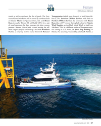 MN Oct-22#27 MN
Feature
Offshore Wind
vessels as well as crewboats for
