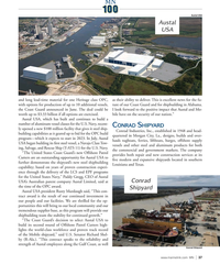 MN Oct-22#37 .
Shipyard
Austal USA president Rusty Murdaugh said, “This con-
tract