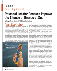 MN Feb-23#18  Chance of Rescue at Sea   
By Morgan Turrell, Director, NTSB