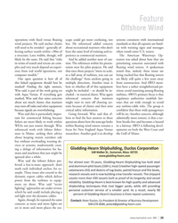 MN Apr-23#25 Feature
Offshore Wind
operations with ? xed versus ?