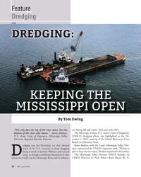 MN Jun-23#32 Feature
Dredging 
USACE
DREDGING:
KEEPING THE 
MISSISSIPPI