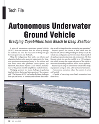 MN Jun-23#38 Tech File  
Autonomous Underwater 
Ground Vehicle 
Dredging