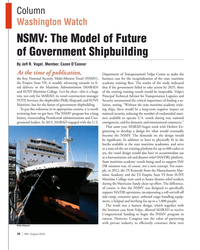 MN Aug-23#16 Column   
Washington Watch
NSMV: The Model of Future 
of