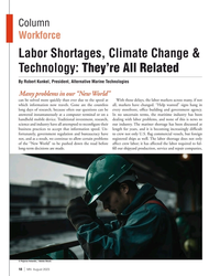 MN Aug-23#18 Column   
Workforce
Labor Shortages, Climate Change &