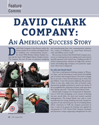 MN Aug-23#22 Feature
Comms
DAVID CLARK 
COMPANY: 
A  A  S  SN MERICAN
